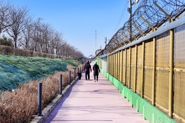 김포한강야생조류생태공원 철책 산책로 이미지